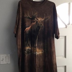 The Mountain Moose T Shirt Brown 3XL